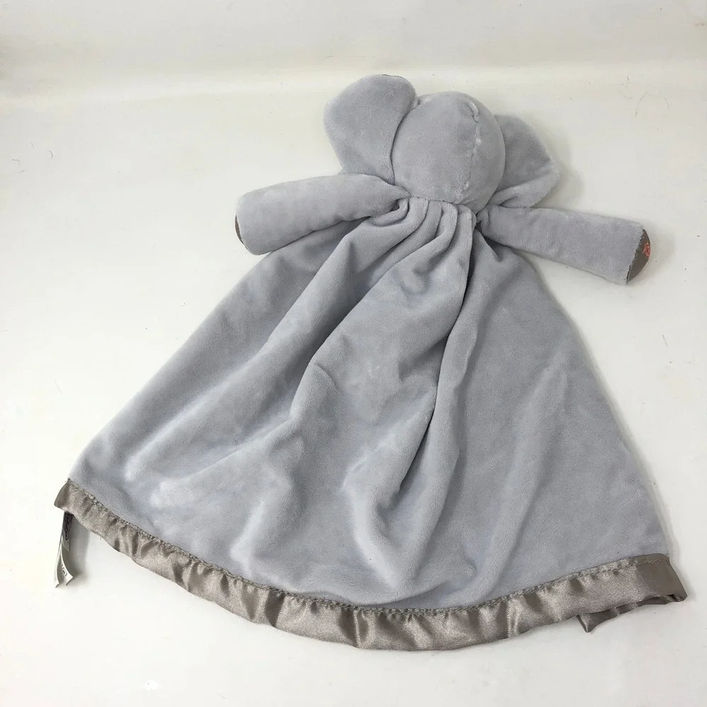 Scentsy Buddy Elephant Lovey Plush Gray Satin‎ Trim Star Nunu Scented Soother
